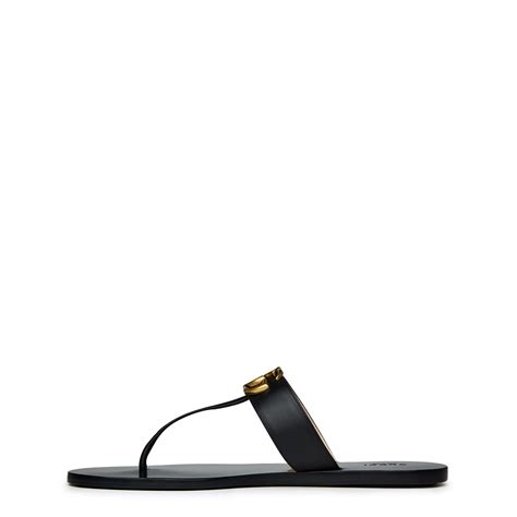 gucci gg sandals black|gucci sandals clearance.